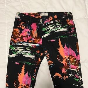 BALENCIAGA JEANS- Balenciaga Forest Print Jeans